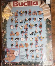 Vintage Bucilla 50 Felt Ornaments Kit 83021 Christmas Galore