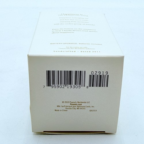 Hallmark Magic Sound 2011 Happiness is… PEANUTS Gang Ornament WORKS READ - Picture 15 of 16