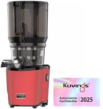 Kuvings AUTO10S (NEUES S Modell) Entsafter Saftpresse schwarz rot weiß silber