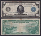 United States 10 Dollars 1914 San Francisco P.360b BB/VF Banknote
