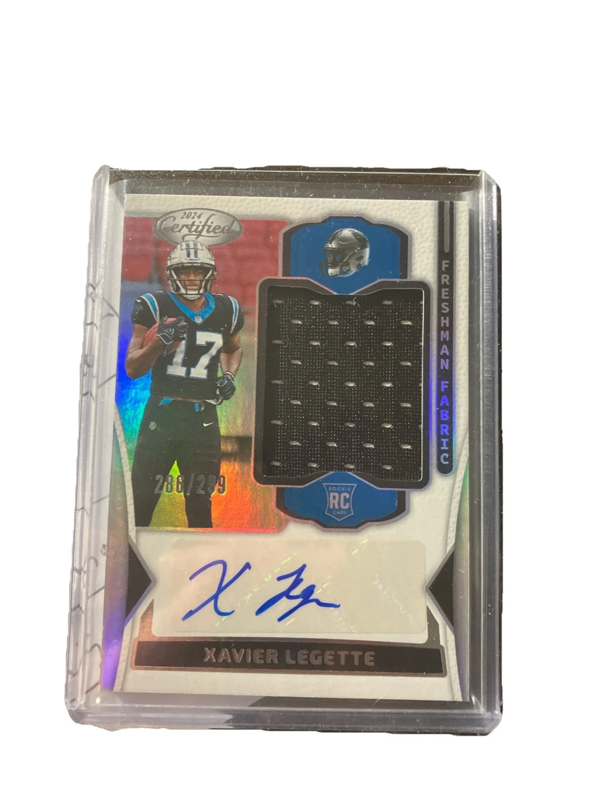 2024 Panini Certified - Freshman Fabric Mirror Signatures Xavier Legette /299