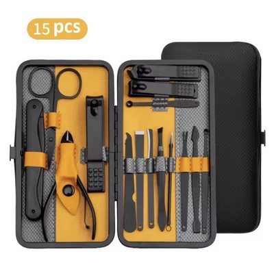 Manicure Set 10/15/25 pcs Full Function Kit Professional Stainless Steel