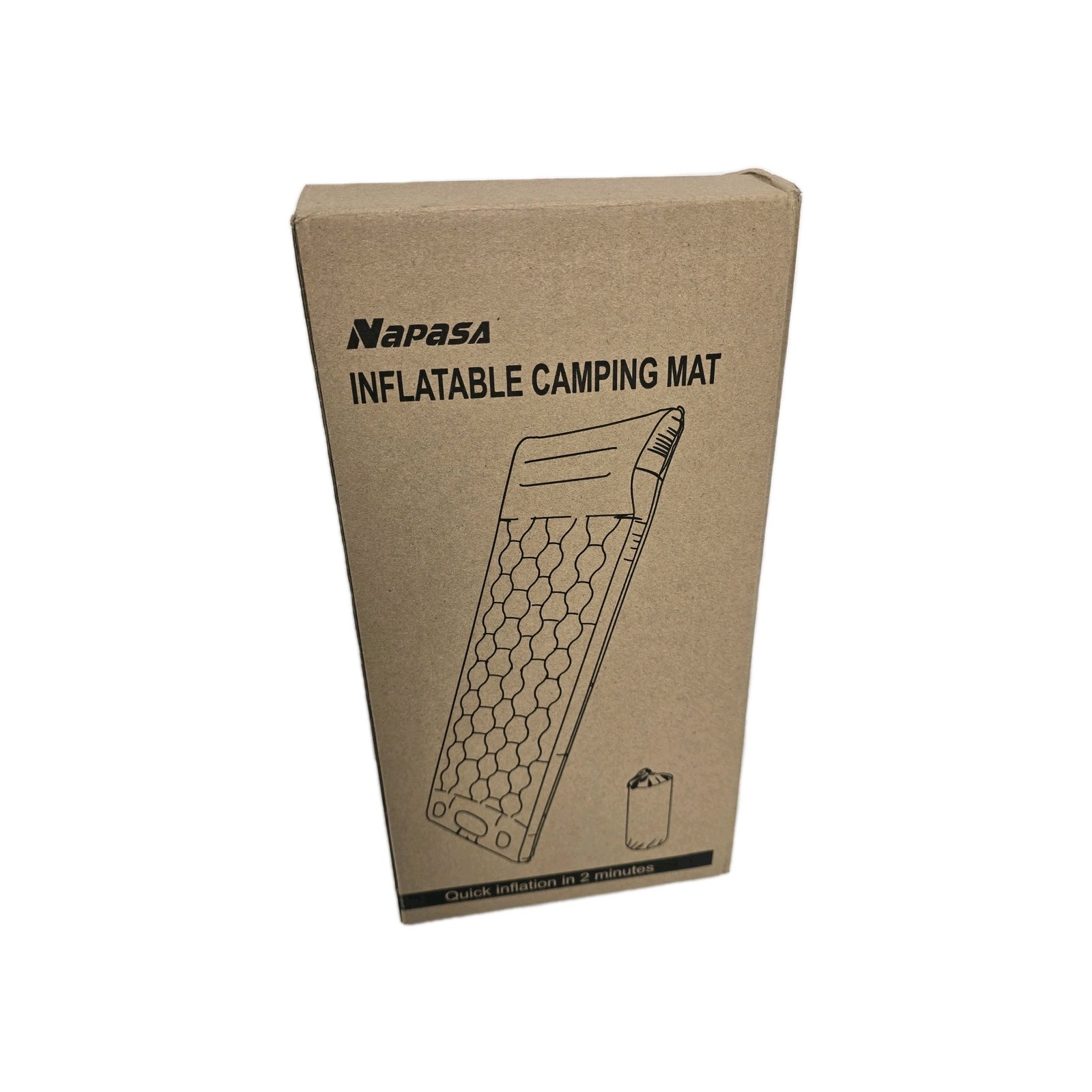 NAPASA Alfombra de Camping, Almohadilla para Dormir Inflable Ultraligera 14CM con Pie Incorporado
