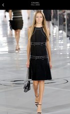 Chanel Fall 2005 Runway Silk and Pearl Dress