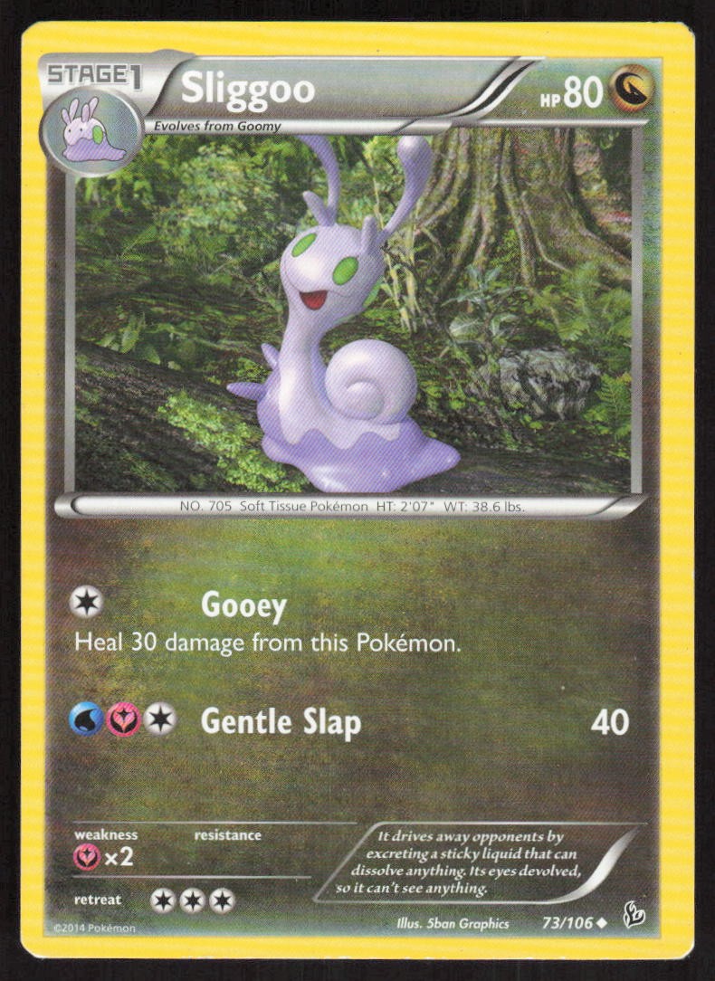 Pokemon Sliggoo Uncommon 73/106 XY - Flashfire LP
