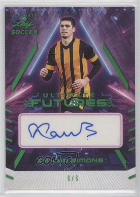 2022 Leaf Ultimate Futures Emerald Spectrum /6 Xavi Simons Xavier Auto f4k