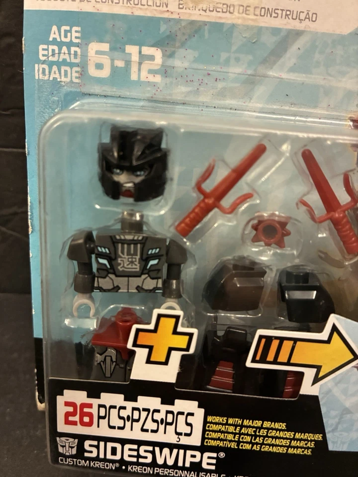 KRE-O Transformers Collection 1 SIDESWIPE Action Figure 26 Pcs 2015 OPEN - USED - Image 2 of 4