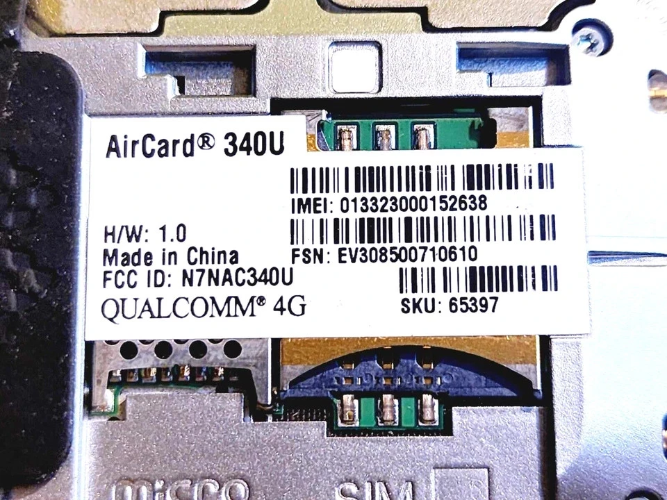 AT&T AIRCARD 340U QUALCOMM MDM 9215 4G LTE BROADBAND MOBILE USB WIFI NETGEAR LCD - Image 3 of 4
