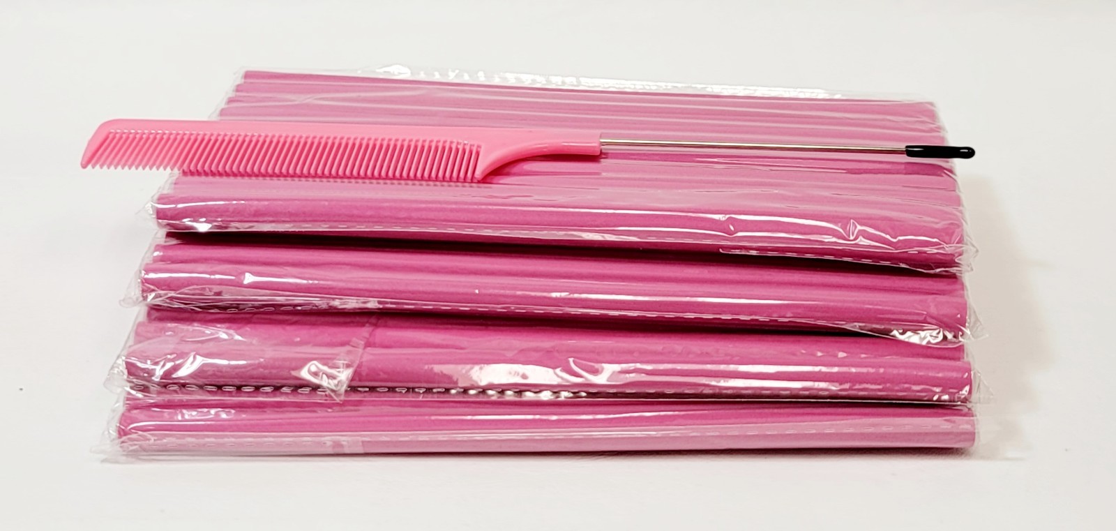 40 Flexi Rods Curlers Set Short Long Hair No Heat Foam Rollers 0.3 x 7 In & Comb