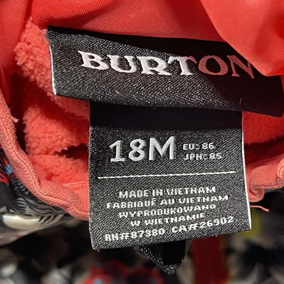 Burton Infant Buddy Bunting Traje de Nieve Niñas 18M Floral Mariposas Dryride O2 Foto 3 de 4