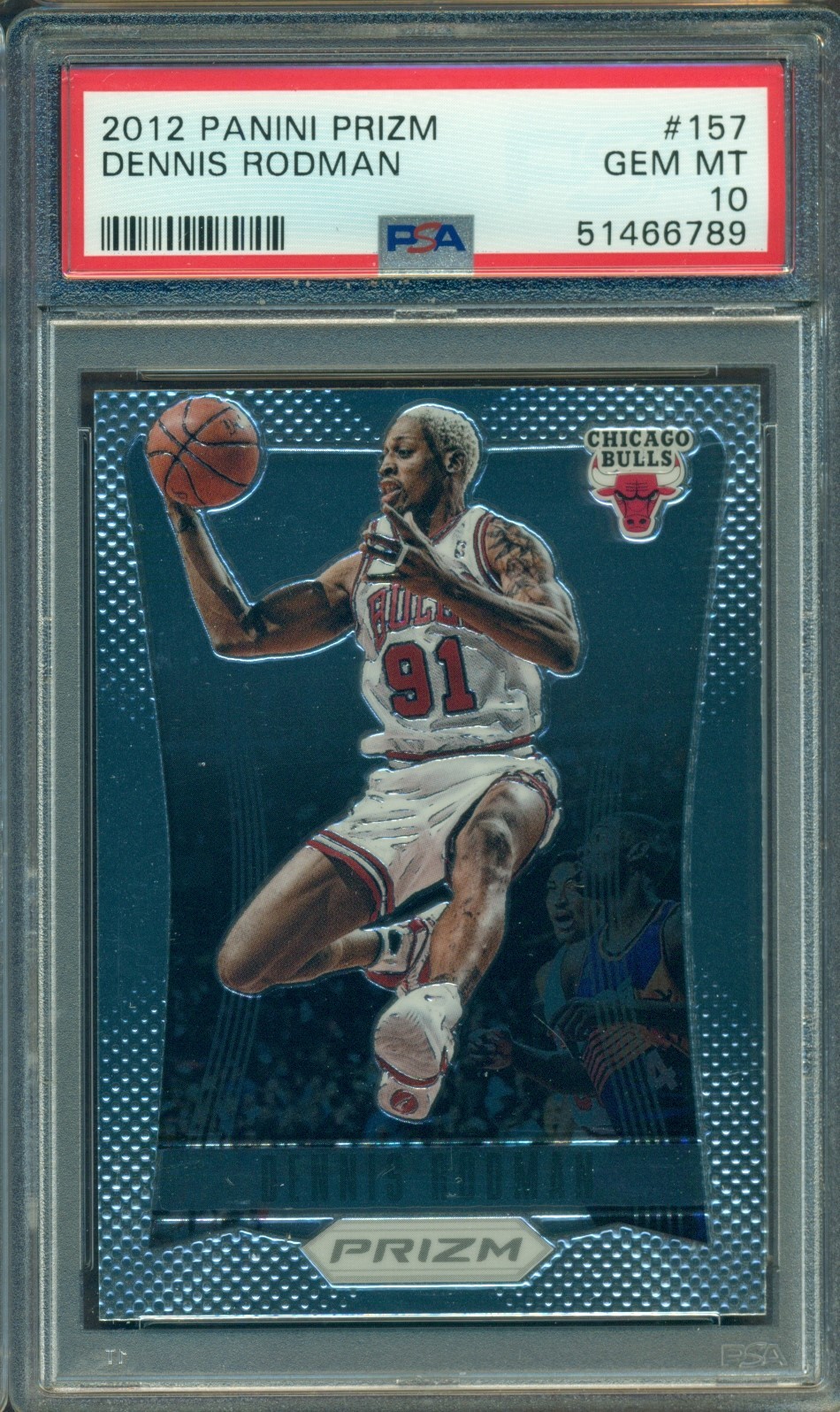 2012 PANINI PRIZM DENNIS RODMAN #157 PSA 10