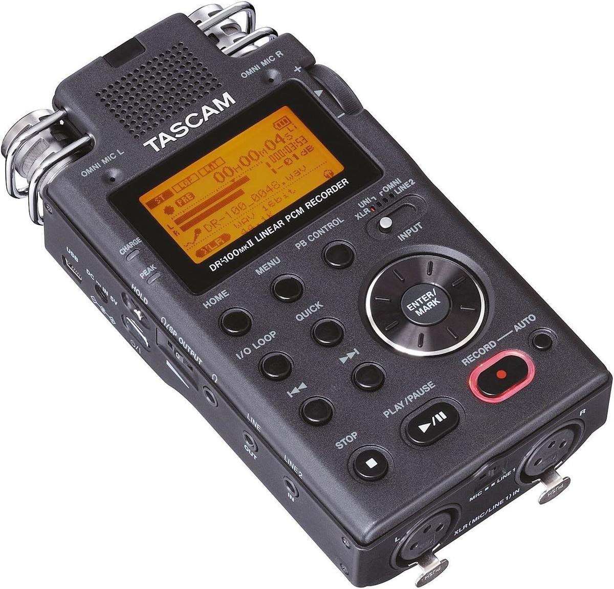 Tascam DR-100MKII 2-Channel Portable Digital Audio Recorder