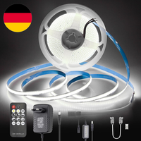 Aclorol 5M COB LED Streifen 12V Dimmbar Kaltweiß 6000K, Selbstklebend | Plug And