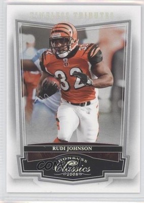 2008 Donruss Classics Timeless Tributes Silver 96/100 Rudi Johnson #22 0a1