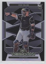 2020 Panini Chronicles Obsidian Electric Etch Purple 27/99 Zack Collins #18 c2a