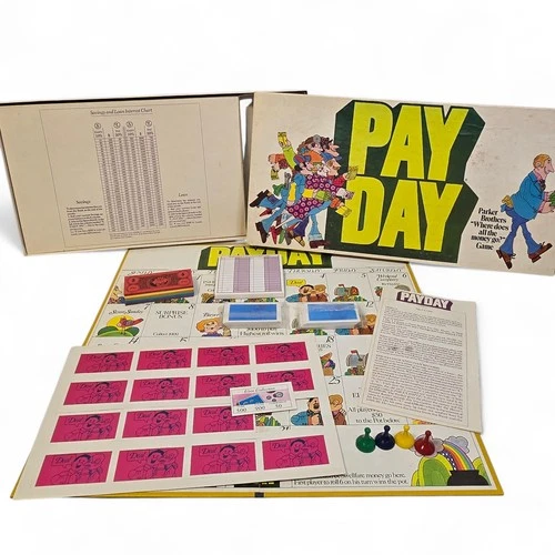 Vintage PAY DAY Board Game 1975 Parker Brothers PAYDAY Made in USA **COMPLETE**