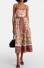 Farm Rio Cotton printed midi dress size xxs