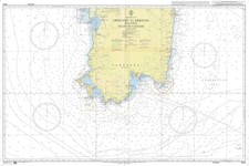 Carte mer Méditerranée Oristano Arbatax Golfo Di Cagliari 1990 Marine Amirauté