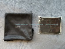 Original Authentic Christian Dior Glasses Pouch Sunglasses Black Soft Bag Cloth