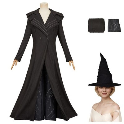 Witch Elphaba Black Witch coat Pants Cosplay Costume Halloween Carnival Party