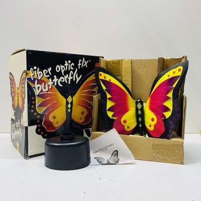 Lite FX 146C Fiber Optic Butterfly Light Decor With Box Manual Power Base