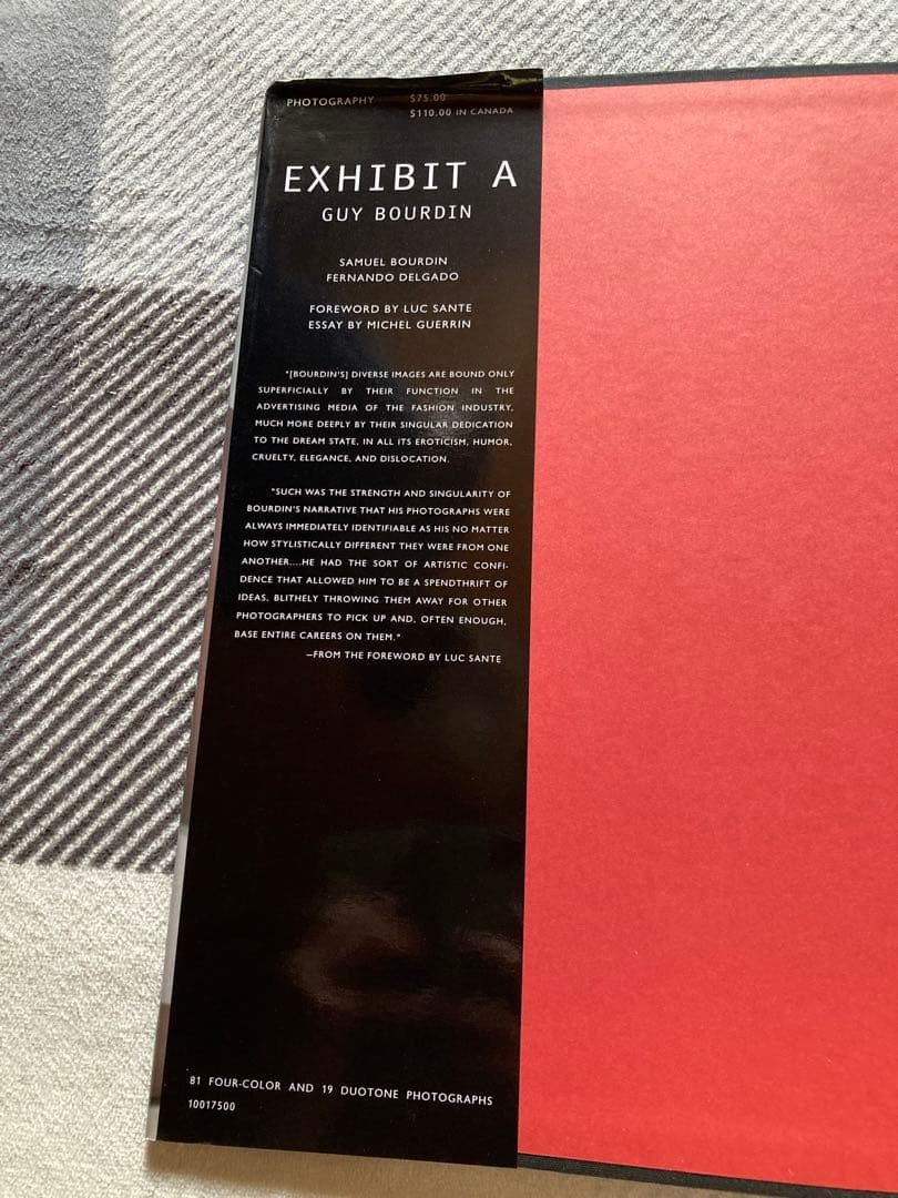 GUY BOURDIN EXHIBIT A Fashion Photography Art Book | eBay