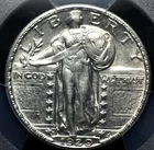 1929 D STANDING LIBERTY QUARTER PCGS AU 55 GLASSY SILVER SATIN LUSTER SMOOTH AND
