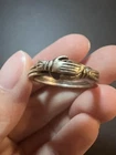 VTG Sterling Silver 925 Fede Gimmel Claddagh Puzzle  Interlocking Ring Sz 8