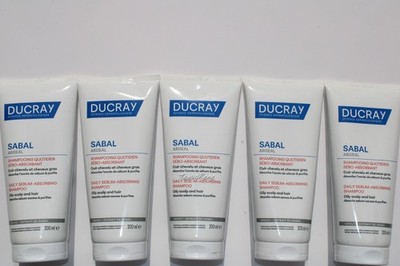 5x Ducray Sabal Argeal Sebum-Absorbing Shampoo 200ml oily scalp reduces sebum