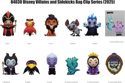 NEW* Disney Villains Series 4 3D Foam Collectible Figural Clip (1