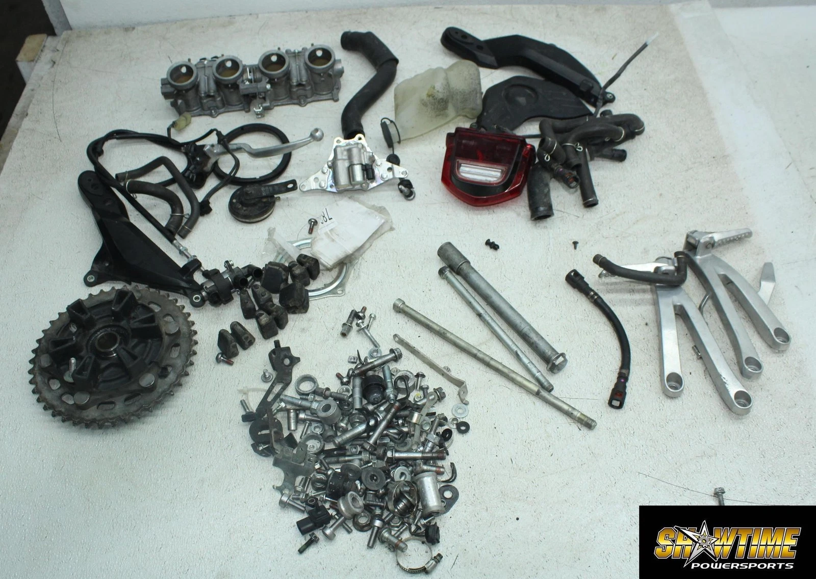 07-08 HONDA CBR600RR PARTS HARDWARE THROTTLE BODY SPROCKET DAMPER LIGHT PEGS