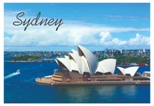 Sydney Opera House, Australia 2 x 3 Fridge Souvenir Magnet, Locker Magnet EU607