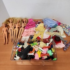Vintage Lot of Barbie Accessories and Clothes and Dolls 1960s-1990s READ