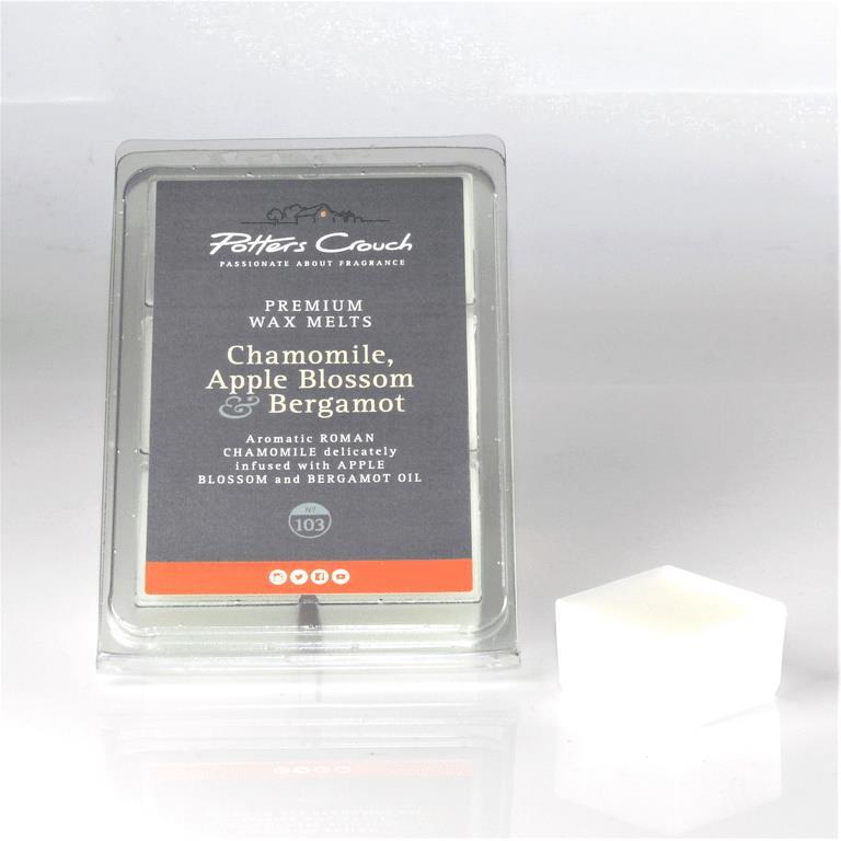 Wax Melt Tray Chamomile, Apple Blossom & Bergamot Scented Vegan & Cruelty Free