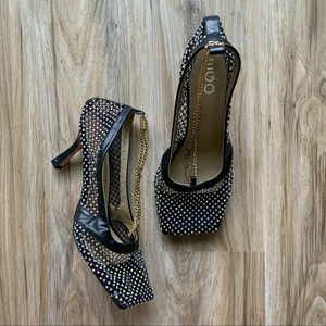 bottega veneta net heels
