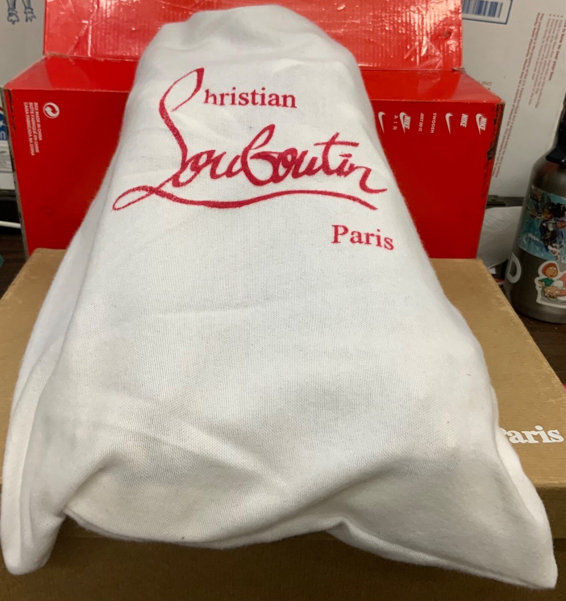 Christian Louboutin Pik Pik Orlato Flat Multi Hightop Size 45 Red