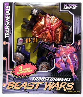 Hasbro 1998 Transformers Beast Wars Deluxe Transmetals Rampage