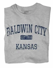 Baldwin City Kansas KS T-Shirt EST