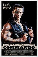 COMMANDO Movie POSTER 27x40 C Arnold Schwarzenegger Rae Dawn Chong Dan Hedaya