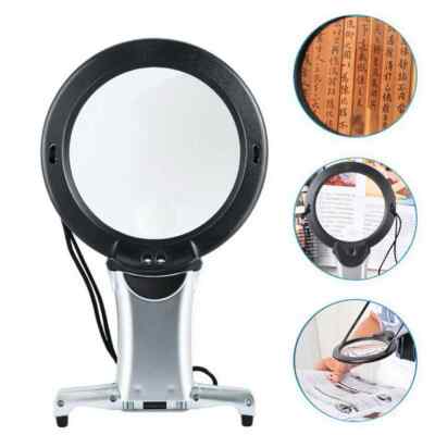 New 10cm LED Loupe Lighted Jewelry Reading Magnifier Neck Wear Magnifying Glass