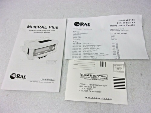 NEU, KALIBRIERT, RAE MULTIRAE MULTIPLE 5 GASMONITOR PGM50-5P - Bild 4 von 12
