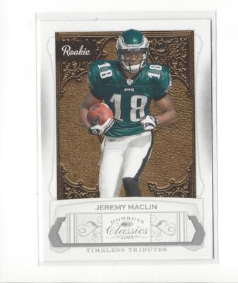 2009 Classics Timeless Tributes Silver #204 Jeremy Maclin Rookie Eagles /100