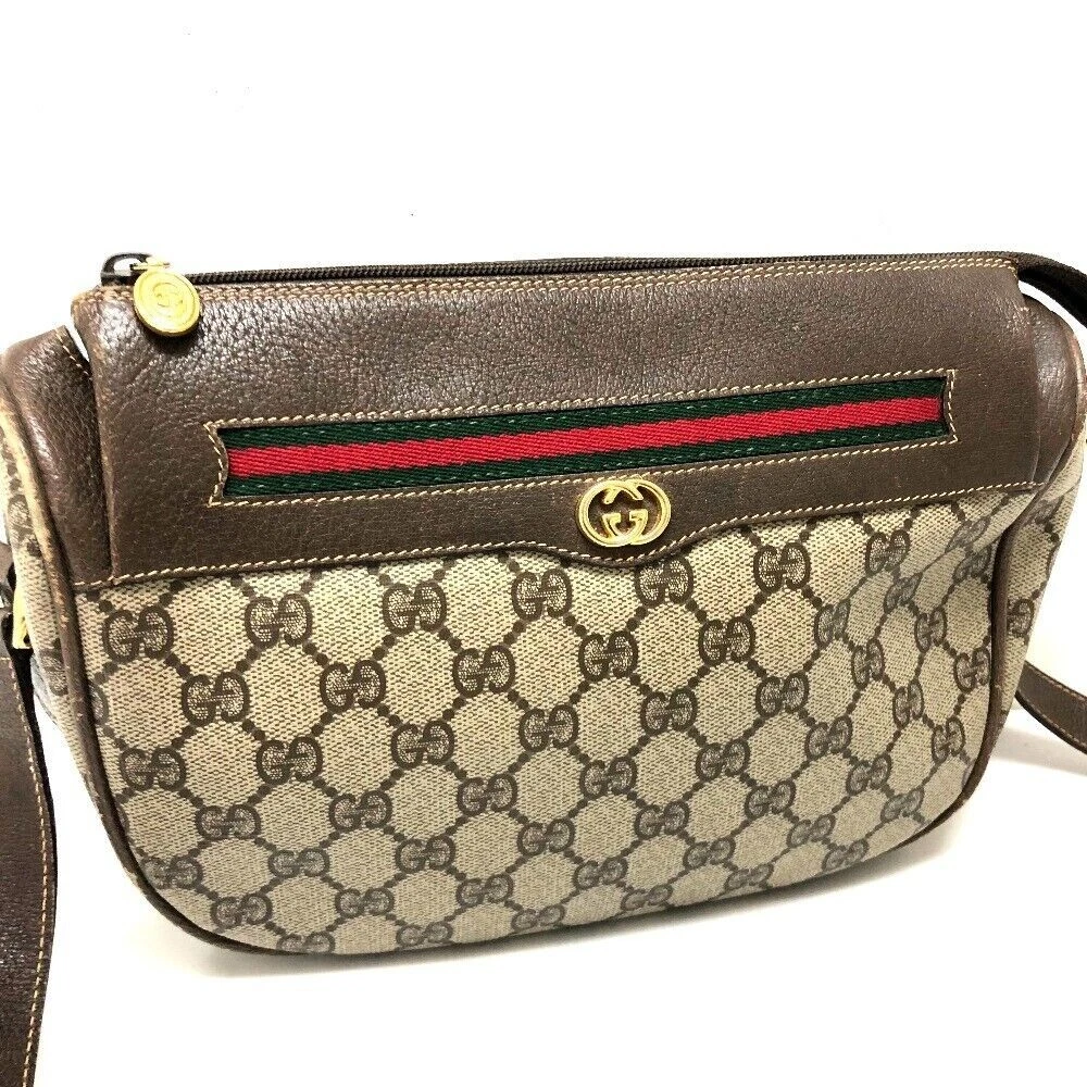 Sac bandoulière pochette GUCCI Old Gucci ligne de sangle GG Plus 001115 0918
