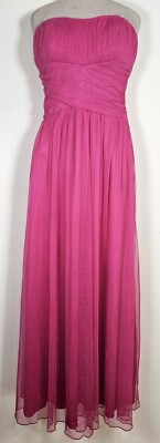 Charlotte Russe Size Medium Waist 25 Inch Dark Hot Pink Gown Prom Evening  Dress | eBay