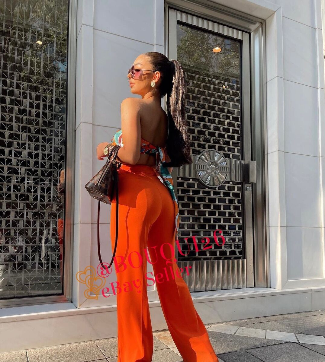 ZARA NEW WOMAN SS23 ORANGE HIGH WAIST LOOSE TROUSERS REF ZARA NEW WOMAN SS23 ORANGE HIGH WAIST LOOSE TROUSERS REF
