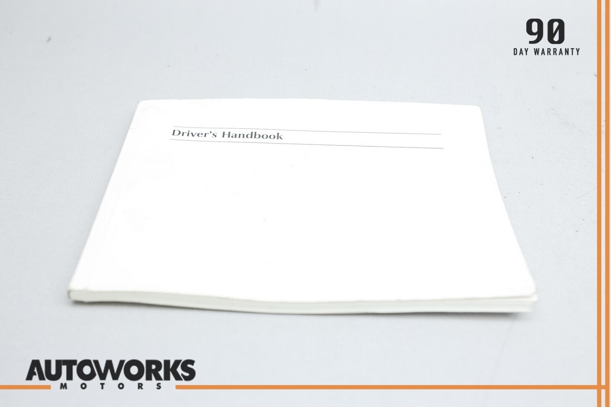 2000 Jaguar XJ8 X308 Drivers Handbook Hand Book Booklet Radio Code