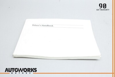 2000 Jaguar XJ8 X308 Drivers Handbook Hand Book Booklet Radio Code