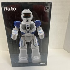 RUKO 6088 Programmable Smart Interaction Robot Blue And White