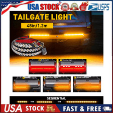 48 Truck Tailgate Led Light Bar Sequential Signal Brake Reverse Stop Tail Strip