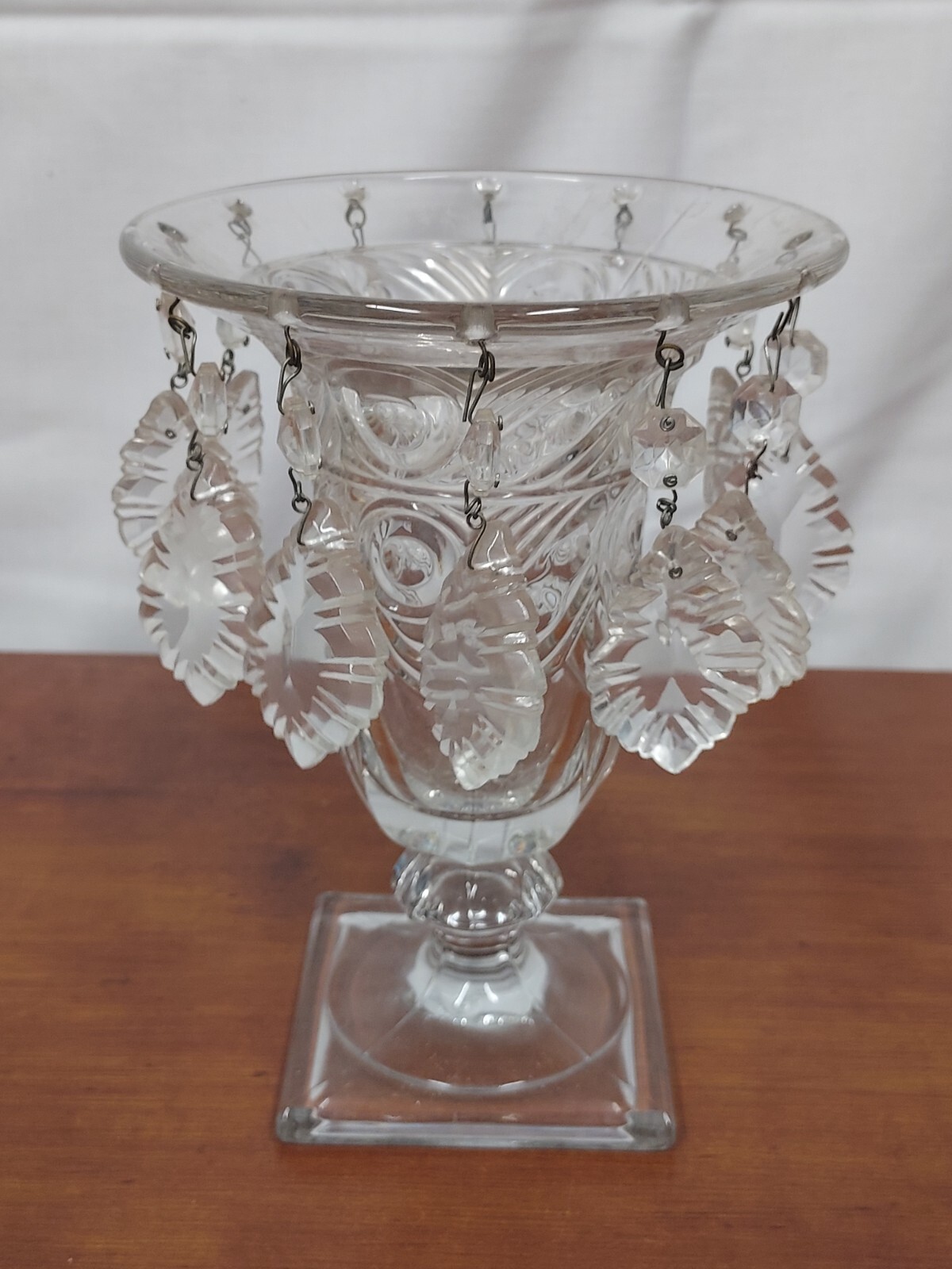 Heisey IPSWICH Elegant Glass CENTERPIECE Candle Holder Vase w 12
